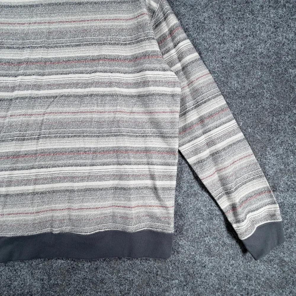 O Neill Bavaro Hoodie Mens Small Multicolor Striped Ribbed Trim Standard Fit